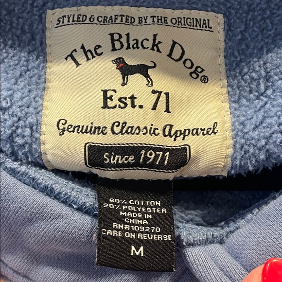 The Black Dog Heavyweight Fishermans Pullover Sweatshirt M. - Picture 7 of 8